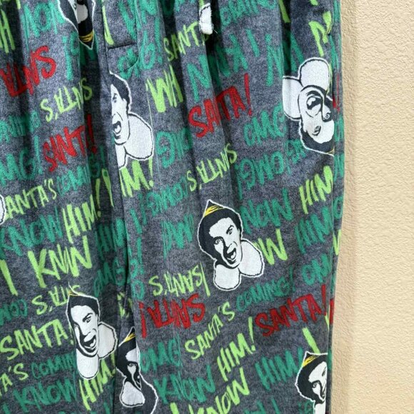 Men's Large Elf Holiday PJ pants - Picture 3 of 3